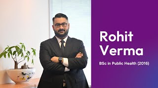 BSc in Public Health Alumni Stories Dr Rohit Verma [upl. by Queenie]