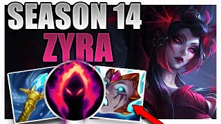 SEASON 14 ZYRA SUPPORT GAMEPLAY GUIDE [upl. by Brackett]