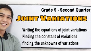 Joint Variations   Finding the constant of Variation  Writing the equations of Variations [upl. by Oflunra]