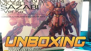 MG 1100 Sazabi Ver Ka UNBOXING [upl. by Attenreb]