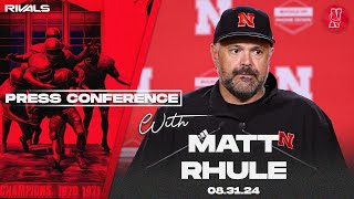 Nebraska Football Matt Rhule press conference after UTEP Aug 31 2024 [upl. by Jeremie]