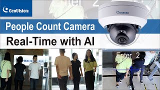 People Counting Surveillance Camera  High Accuracy with AI GeoVision IP camera [upl. by Angelina]