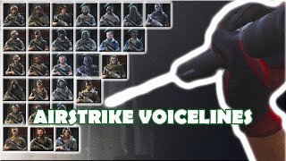 Call of Duty Modern Warfare  quotAirstrikequot Voicelines [upl. by Connell]