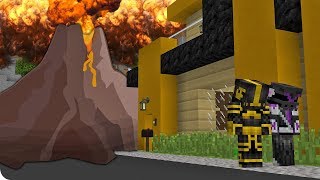 VOLCÁN EN ERUPCIÓN DESTRUYE MI CASA EN MINECRAFT 😱 [upl. by Anod]