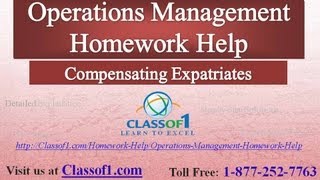 Compensating Expatriates  Business Management Homework Help by Classof1com [upl. by Annam908]