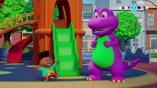 Big Happy Feelings 💜 Meet Barney  Barneys World  Cartoonito Asia [upl. by Urana583]