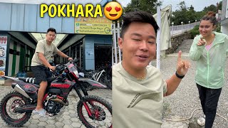 NEW BIKE MA POKHARA JADAI😍  ZUUMAV DIRT BIKE  ​⁠alishakhadgi9769 [upl. by Sada]