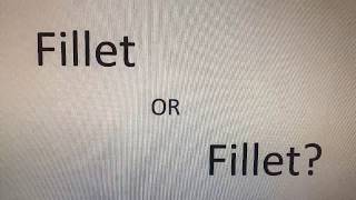 How To Pronounce Fillet in Drafting [upl. by Warwick963]