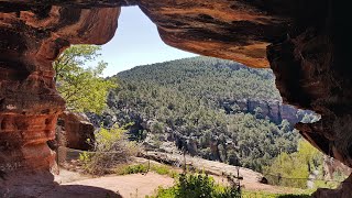 Barranco de la Hoz and the beautiful nameless cave in the Alto Tajo Natural Park Guadalajara Spain [upl. by Wendin]