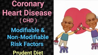 Coronary Heart Disease  Modifiable and Non Modifiable Risk Factors  Prudent Diet  Public Health [upl. by Elleina]