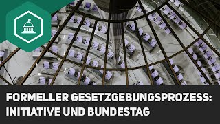 Formeller Gesetzgebungsprozess Initiative und Bundestag [upl. by Silvan]