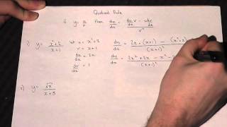 Differentiation and the Quotient Rule  A2 Maths Revision [upl. by Muscolo]