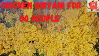 Easy to make chicken biryani for 50 peoplechicken biryani [upl. by Ricker]