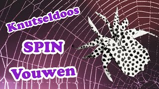 SPIN VOUWEN van papier  Halloween origami [upl. by Aya]