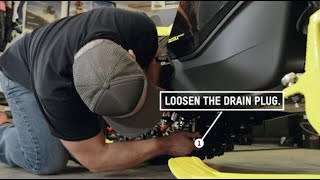 How to Change Chaincase Oil on a SkiDoo Snowmobile [upl. by Tarabar]