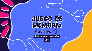 Juego de memoria auditiva [upl. by Eniahpets]