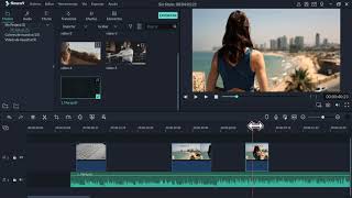 Como cortar y unir un video en Filmora [upl. by Trebron]