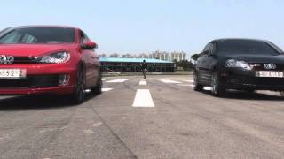 Ketosicom Volkswagen Mk5 GTI vs Mk6 GTI Drag Race [upl. by Curley]