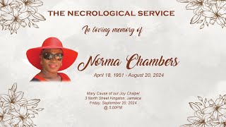 Necrological Service in honour of Norma Chambers [upl. by Gonagle]