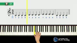 Ex001 How to Play Keyboard  Keyboard Lessons for Beginners [upl. by Ivel769]