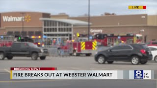 No injuries from Walmart fire in Webster [upl. by Huskey257]