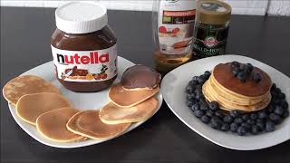 EINFACHES SCHNELLES und LECKERES PancakeRezept [upl. by Torrie]