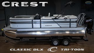 2021 Crest Pontoons Classic DLX TRITOON [upl. by Boyse]