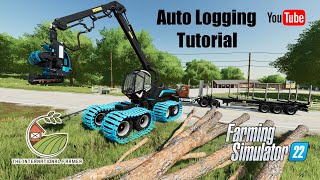 FS22 Autoload forestry logging trailer tutorial Farming Simulator 22 [upl. by Kahlil]