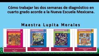 Cómo trabajar las dos semanas de diagnóstico en cuarto grado acorde a la Nueva Escuela Mexicana [upl. by Irihs]