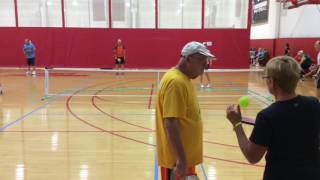 2016 USAPA Midwest Regional Pickleball Championships  Mixed Doubles 40 50 [upl. by Elenaj]