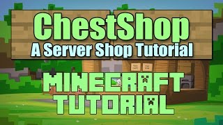 ChestShop Shop Setup Plugin Tutorial Minecraft 112 [upl. by Vipul]