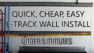 FASTEST Way to Hang ETrack in Enclosed Trailer [upl. by Naivaf]