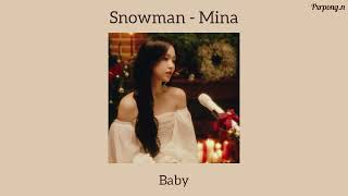 Snowman  Cover by Mina lyrics [upl. by Marna494]