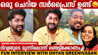 DHYAN SREENIVASAN SUPER FUNNY INTERVIEW  CHOYCH CHOYCH POWAM  GINGER MEDIA [upl. by Mapes]