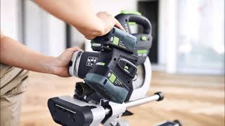 Presentation new Festool cordless mitre saw Festool KSC 60 [upl. by Ahsieuqal330]