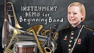 Instrument Demonstration for Beginning Band [upl. by Eeresid787]