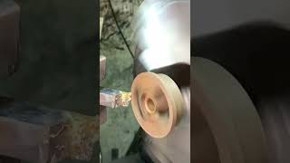 Small Fiber Piece Balance in Lathe Chuck youtubeshorts automobile machinelerning [upl. by Tybi]