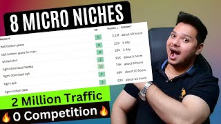 8 High Traffic Micro Niches For Blogging 🔥 Best Blogging Niches  Blog Kis Topic Par Banaye [upl. by Aihsened]