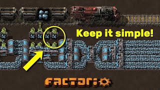 Efficient Train Loading and Unloading  Factorio Beginner Guide  Tutorial [upl. by Humph875]