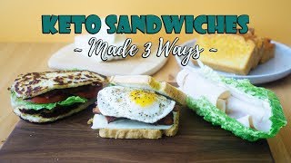 Our Three Favorite Keto Sandwich Recipes  Pro Tip Use Cheese Instead of Bread [upl. by Oznerol]