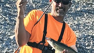 lahontan reservoir walleye fishing 092224 Double Hookup [upl. by Einafit555]