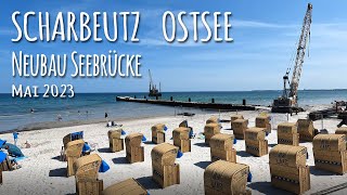 Scharbeutz Ostsee  Neubau Seebrücke  Hunde Strand  202305 [upl. by Ethan626]