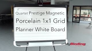 Quartet Prestige Magnetic Porcelain 1x1 Grid Planner White Board [upl. by Yrot]