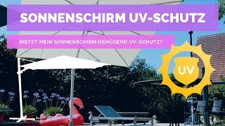 ☼ Sonnenschirm UV Schutz  GartenundFreizeit [upl. by Phio]