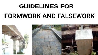 Guidelines For FormworkFalseworkTemporary Structure In Bridges [upl. by Anitteb297]