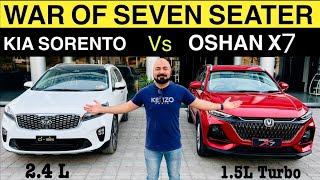 Changan Oshan X7 Comfort vs KIA Sorento 24L Model 2022 Detailed Comparison [upl. by Anceline135]