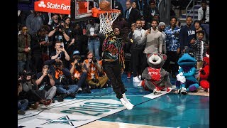 J Cole Missed A Dunk After Dennis Smith Jr In 2019 ATampT Slam Dunk Contest  AllStar Weekend [upl. by Nicram]