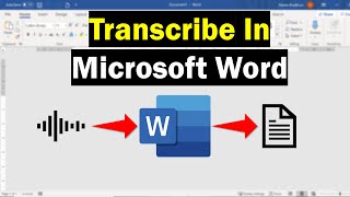 How To Transcribe In Microsoft Word Audio To Text [upl. by Wong]