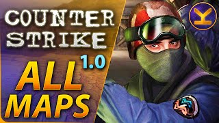 CounterStrike 10 2000 PC  All Official Maps  Gameplay of the classic CS v10 [upl. by Aroled293]