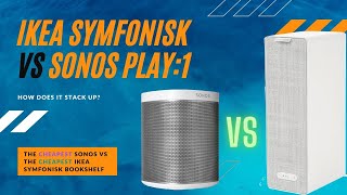 IKEA Symfonisk Bookshelf vs Sonos Play1 with frequency response testing [upl. by Namyl]